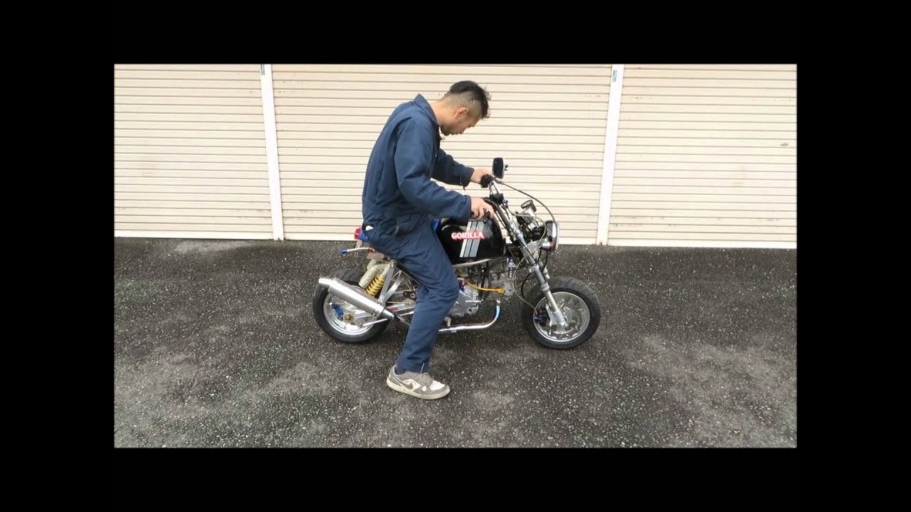 ゴリラ武川スーパーヘッド88cc 武川クランクエンジン - YouTube
