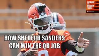 How Shedeur Sanders can win the Browns quarterback job