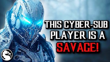 THIS CYBER SUB-ZERO PLAYER IS TRYING TO COMPLETELY OBLITERATE ME! | MKX