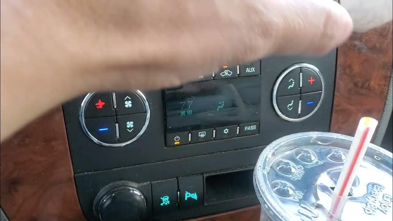 2008 Chevy Tahoe- How to redirect Ac/ heat Vents and turn on Recycle