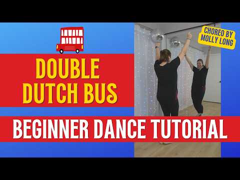"DOUBLE DUTCH BUS" - Molly Long Choreo ❤️🚌💙 (BEGINNER DANCE TUTORIAL) ❤️🚌💙 Step-by-Step & Back-view!