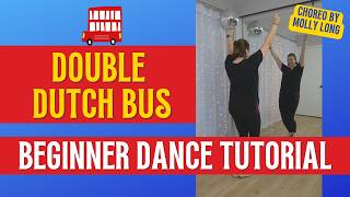 "DOUBLE DUTCH BUS" - Molly Long Choreo ❤️🚌💙 (BEGINNER DANCE TUTORIAL) ❤️🚌💙 Step-by-Step & Back-view!