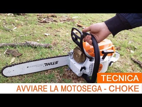 Avviare la Motosega Stihl con Choke