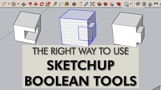 How To Use SketchUp Boolean Tools | The Complete SketchUp Guide