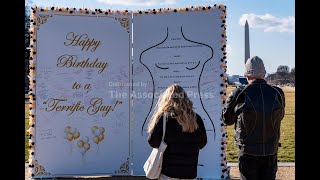 Trump and Epstein art installation returns to the National Mall