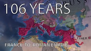 EU4 Timelapse France to Roman Empire in 1550