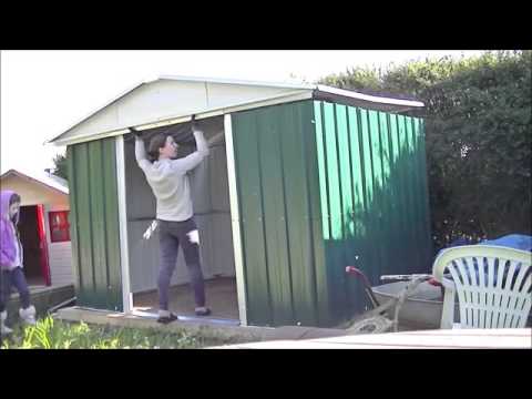 Part 3 - 10 x 8 Metal Shed Build - Walls, Doors and Completion