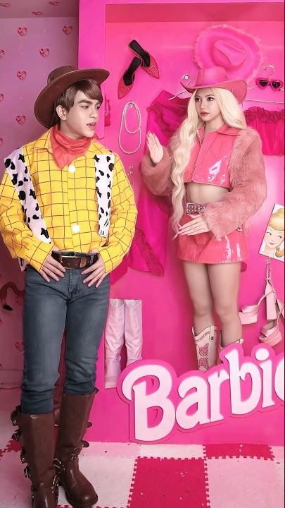 🎀 Woody rủ Barbie làm Jessie 🤠 #barbie #barbiegirl #barbieworld #toystory #ciin #nam23