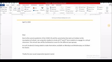 Primary letter|Secondary Letter| Mail Merge|How to
