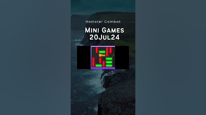 Key Mini Games Hamster Kombat 20 July 2024