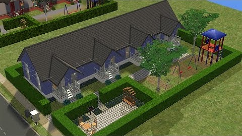 Building affordable row house (no commentary) - The Sims 2 Ultimate Collection