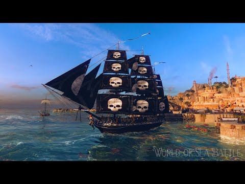 Видео: World Of Sea Battle Массовые бои #2