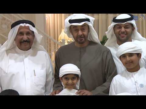 محمد بن زايد يزور احمد سلطان الجابر