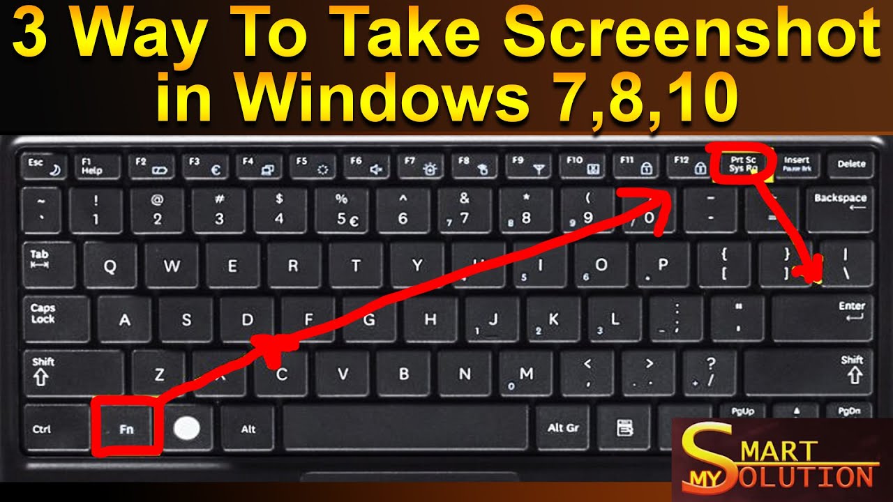 3 Quick Way to Take Screenshots | My Smart Solution - YouTube