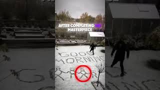A Dad's Heartwarming Snowy Surprise 🥺❄️