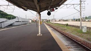 山陽本線  普通列車115系A-14編成 鴨方駅に到着