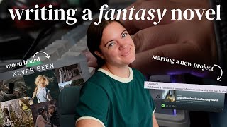 starting my fantasy novel | chill chatty writing vlog #writingabook