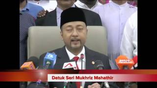 Datuk Seri Mukhriz Mahathir Announces Resignation As Kedah Mb Resimi