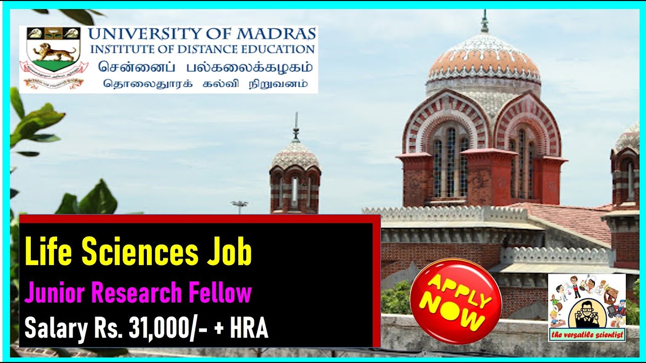 Jobs in Life Sciences  MSc Jobs  Junior Research Fellow Jobs  ICMR Jobs Biochemistry Career