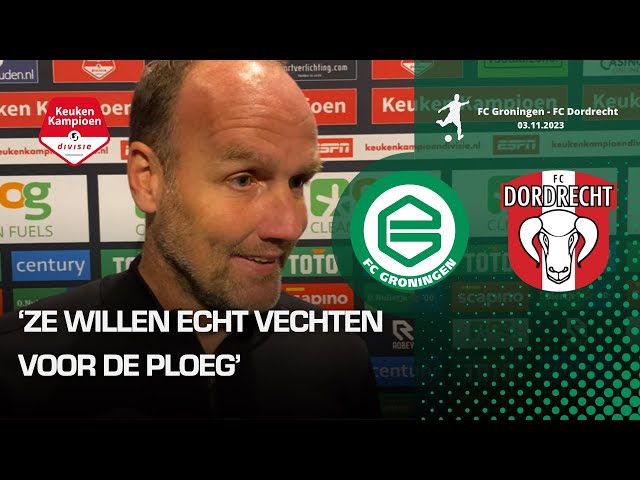 Trainer Lukkien Na Fc Groningen - Fc Dordrecht (2-2) - Youtube
