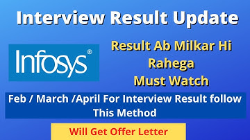 Infosys Interview Result follow This Method | Feb / March / April Result Ab Milkar Hi Rahega