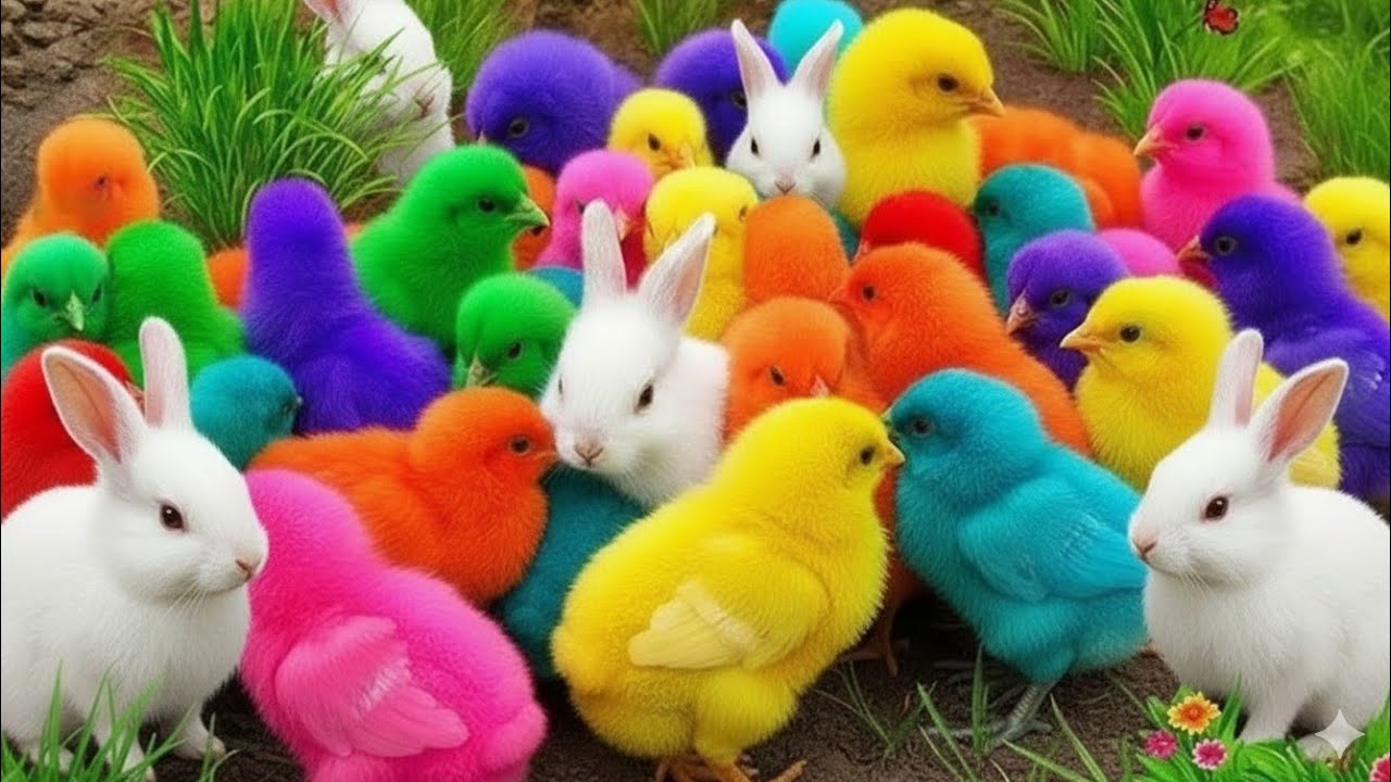 Цыплята, разноцветные цыплята, маленькая красочная жизнь || Найдены в укрытии, часть 81