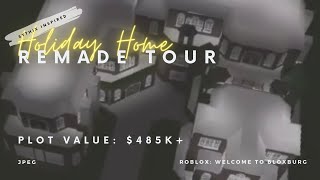 Remade Tour Holiday Home Sythix Inspired Roblox Welcome To Bloxburg