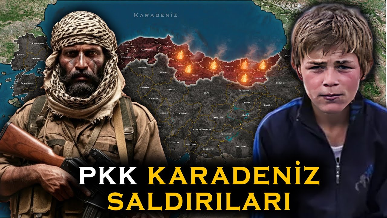 Harita Üzerinde PKK'nın Karadeniz Saldırıları | İyi ki varsın Eren!