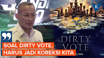 Salut dengan Kemunculan Film Dirty Vote, Sandiaga: Jadi Koreksi Kita