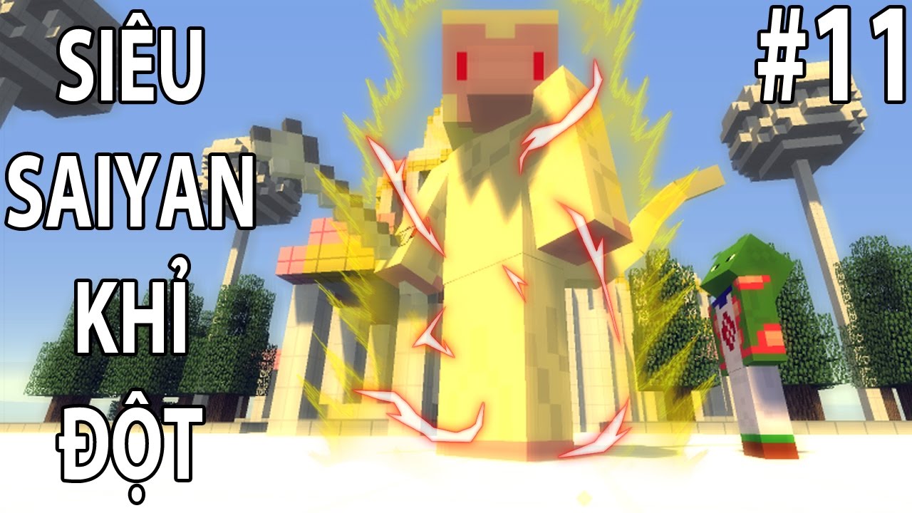 Minecraft Dragon Block C Tập 11 - Biến Siêu Saiyan Khỉ Vàng Cân Cả Thế ...