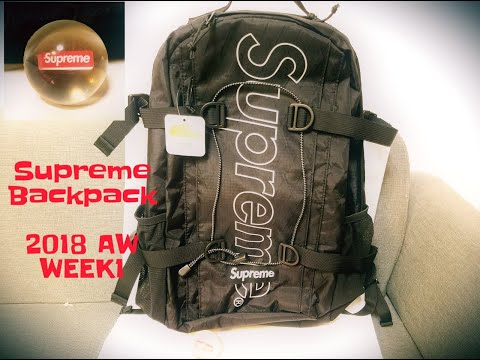Supreme Backpack 2018 FW WEEK1 シュプリーム バックパック - YouTube 