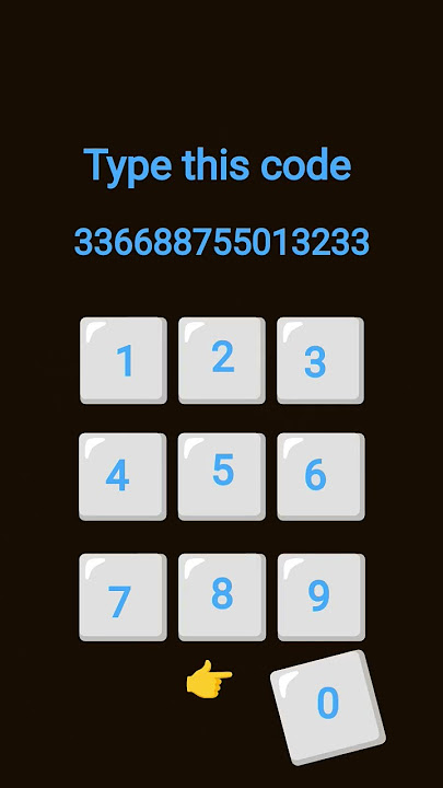 Type this code 336688755013233
