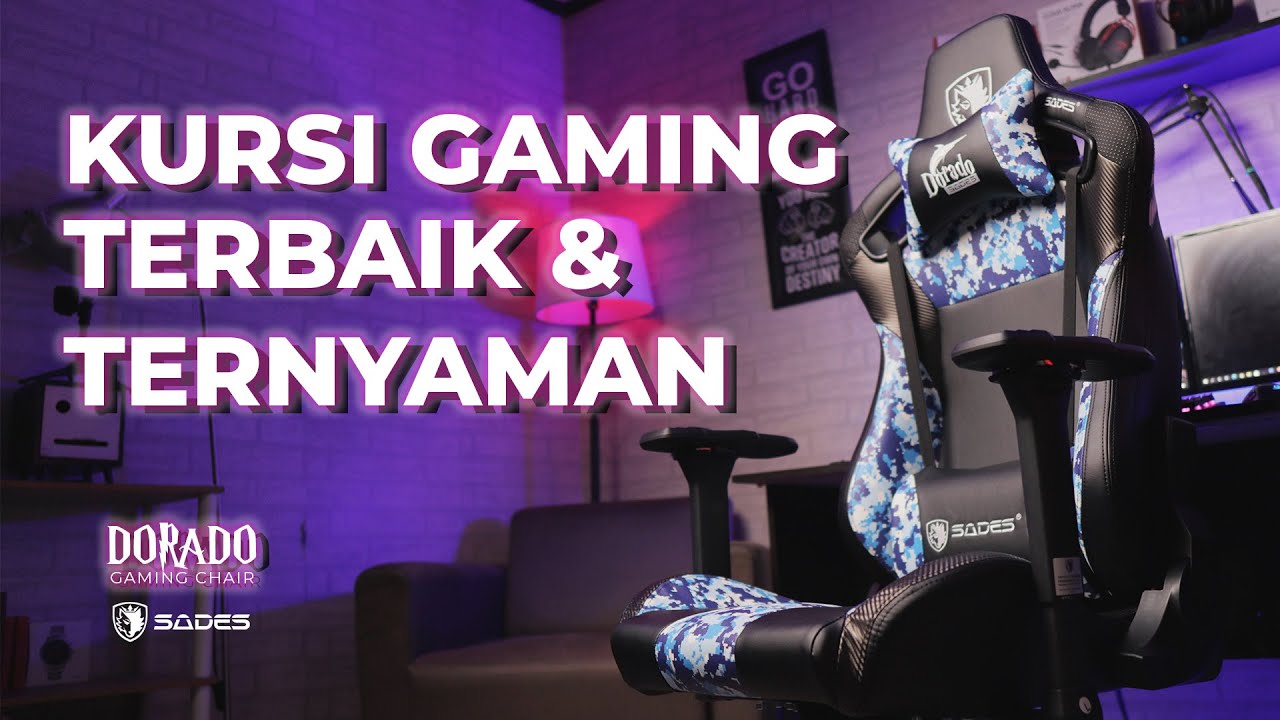  REVIEW KURSI GAMING  TERBAIK SADES DORADO BIKIN LUPA WAKTU 