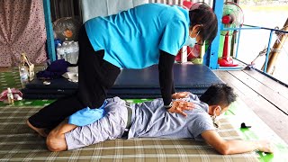 $4 Cheap THAI STREET MASSAGE on a Bangkok Canal