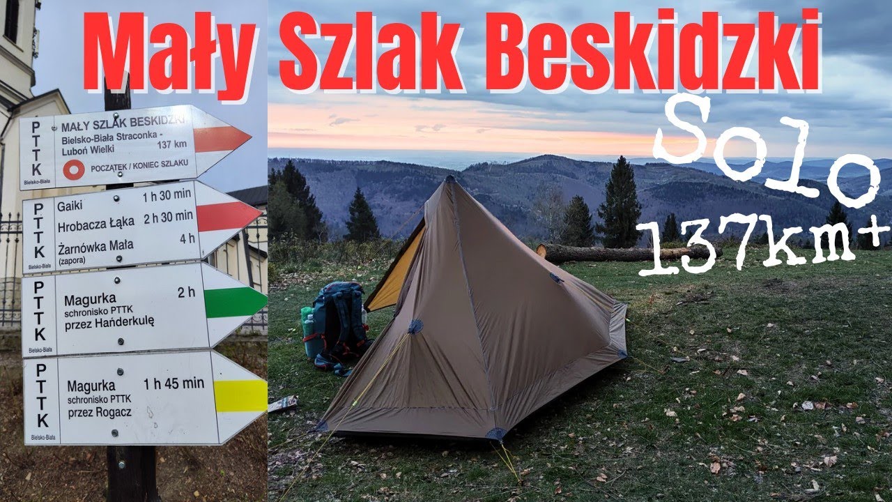 Mały Szlak Beskidzki (MSB) samotne przejście z namiotem w 4,5 dnia #4k #msb