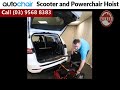 Autochair smart lifter lm  powerchairs  wheelchairs in  out of a vehicle