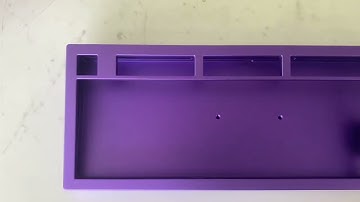 Custom 65% Cnc Machining Natural Anodized Aluminum Top Bottom Mechanical Keyboard Case Brass Weight