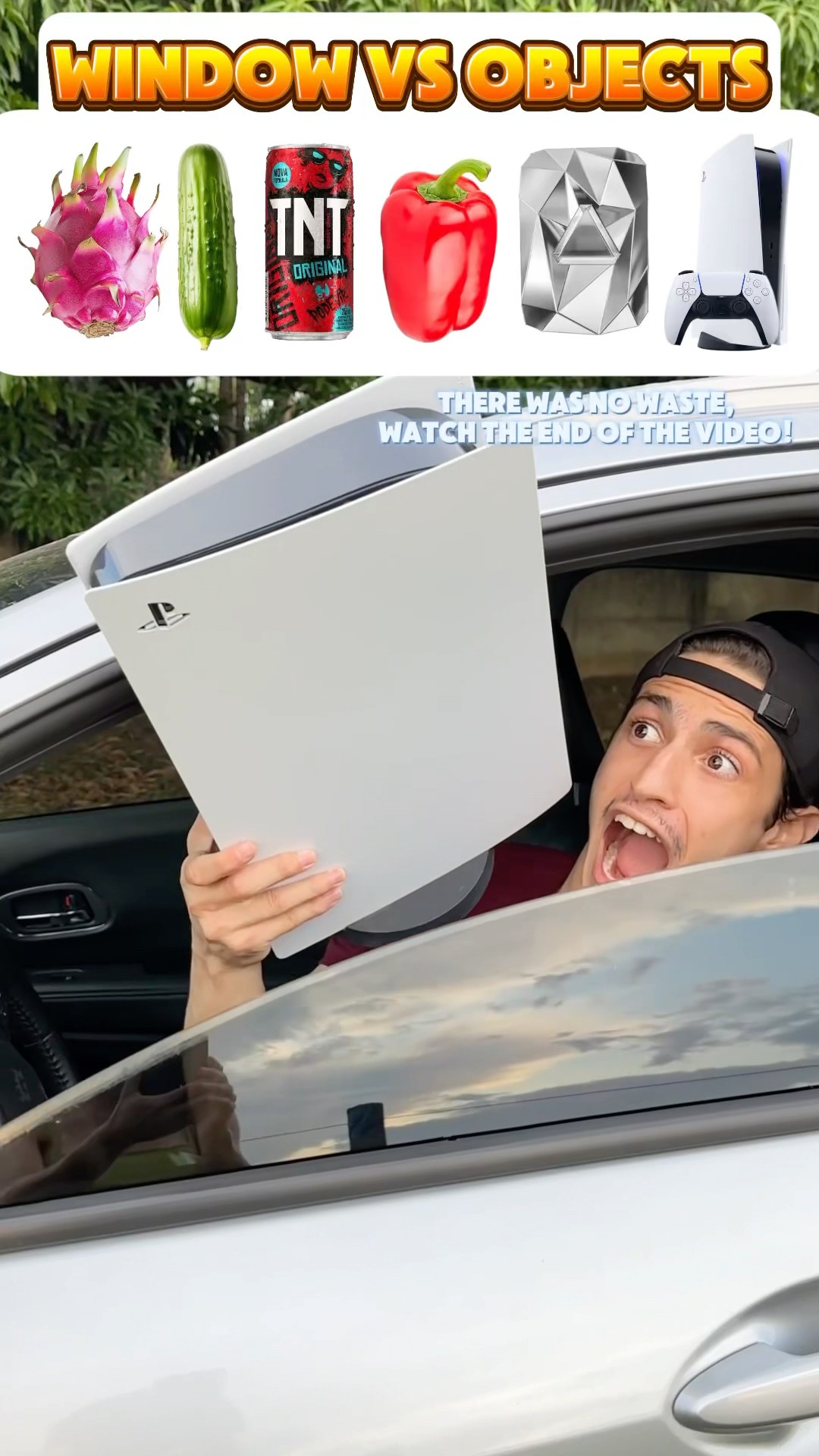 Qual objeto a janela automática vai cortar?!? #shorts #challenge