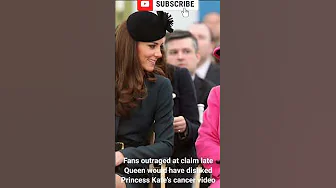 Fans outraged at claim late Queen would have disliked Princess Kate's cancer video thumbnail