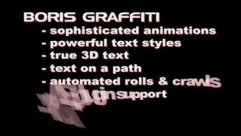 Boris Graffiti demo video