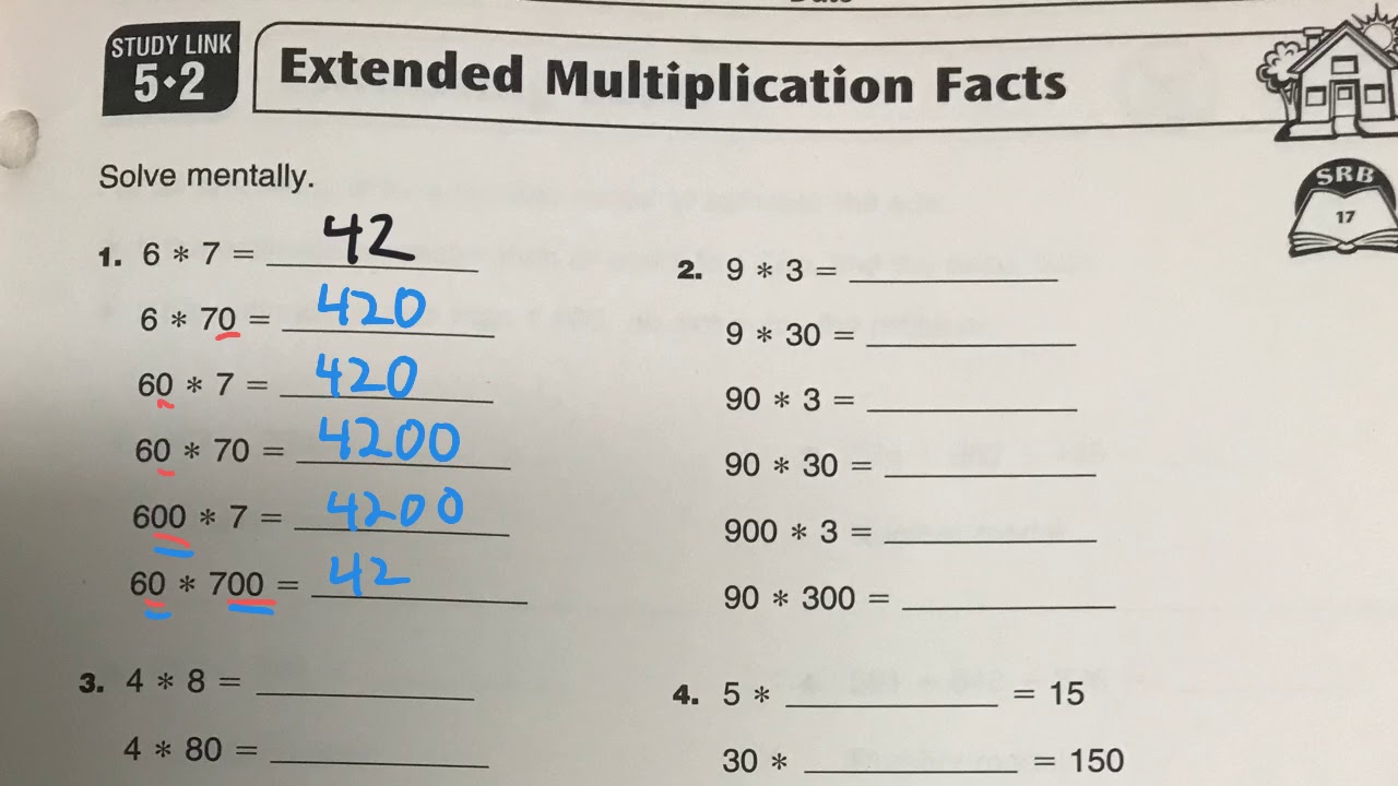 extended-multiplication-facts-study-link-5-2-youtube