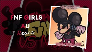 FNF Girls AU React - FNF Mouse Classic Edition V2 ( FNF Mod)