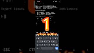 Tutorial membuat animasi bergerak di aplikasi termux