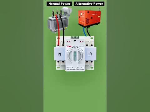 Single Phase Auto Changeover Switch Connection - YouTube