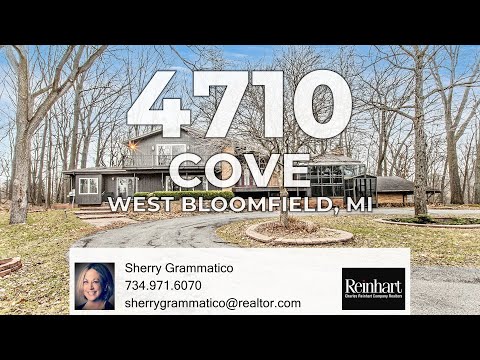 4710 Cove Road, West Bloomfield, MI home video tour