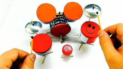 Drums from Coca-Cola Cans | Make DIY Musical Instruments for Toys