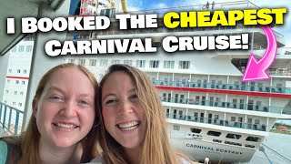 I tried the CHEAPEST Carnival Cruise Line cabin I could find: here's how it went!