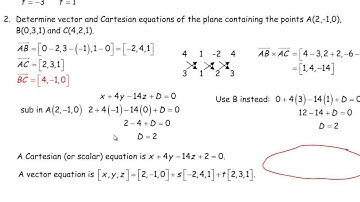 Unit 2 MCV4U Test Review Solutions (Equations of Lines & Planes)