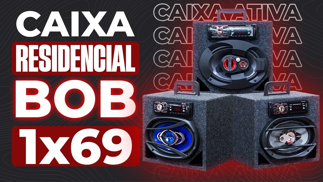 Caixa Bob Residencial 6x9 Fm Usb Bluetooth Potente Forte no Shoptime