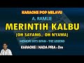 Merintih Kalbu karaoke melayu A. Ramlie (Oh sayang oh nyawa) nada pria Dm